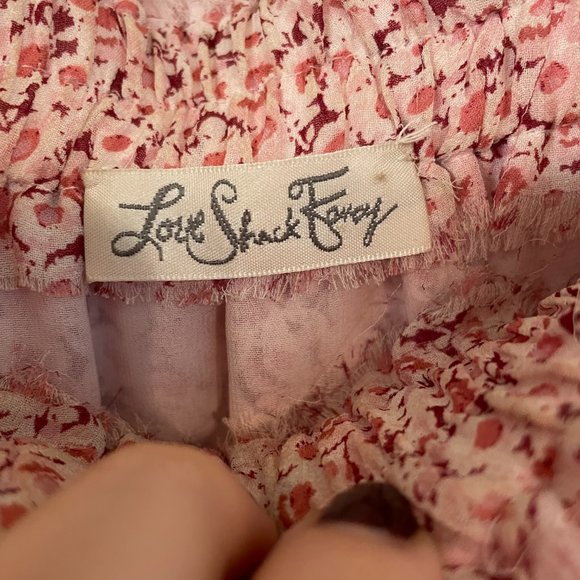 loveshackfancy • pink ruffle mini skirt floral - Picture 8 of 8